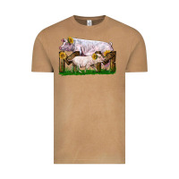 Vintage Camel Mom With White Chester Pig And Baby Pig Vintage Tee - LillyAllenDesigns