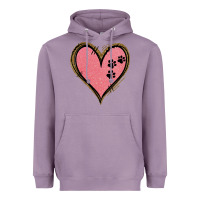 Lavender Pink Glitter Heart Heavyweight Hoodie - Jasminsmagicworld