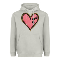 Moon Dust Pink Glitter Heart Heavyweight Hoodie - Jasminsmagicworld