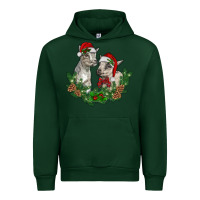 Forest Green christmas baby goats Urban Hoodie - RanaPortraitStore