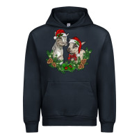 Navy christmas baby goats Urban Hoodie - RanaPortraitStore