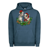 Pigment Midnight Navy christmas baby goats Urban Hoodie - RanaPortraitStore