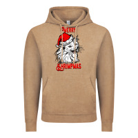 Vintage Coffee Merry Christmas Cat Vintage Hoodie - SublimationCraftShop