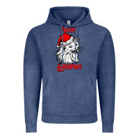Vintage Denim Merry Christmas Cat Vintage Hoodie - SublimationCraftShop