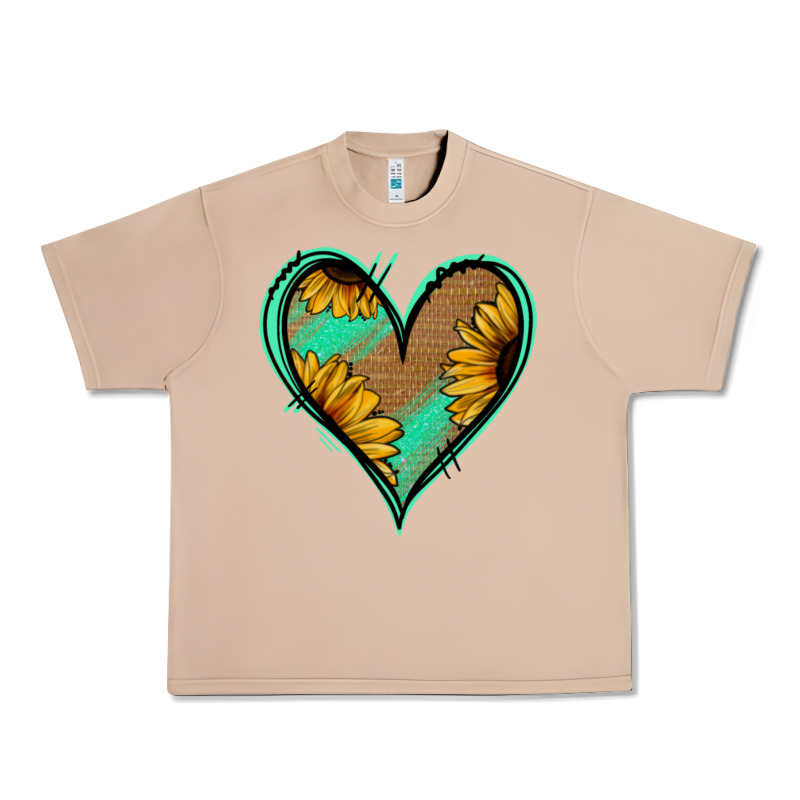 Sunflower Heart Urban Heavy Tee by Jasminsmagicworld | Teevron