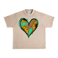 French Oak Sunflower Heart Urban Heavy Tee - Jasminsmagicworld