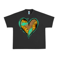 Pigment Black Sunflower Heart Urban Heavy Tee - Jasminsmagicworld