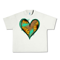 Pistachio Sunflower Heart Urban Heavy Tee - Jasminsmagicworld