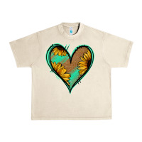 Sandshell Sunflower Heart Urban Heavy Tee - Jasminsmagicworld