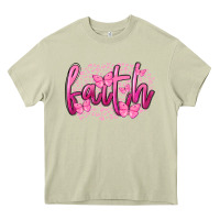 Mossy Faith Breast Cancer Heavy Core Tee - FaDigitalArtStudio