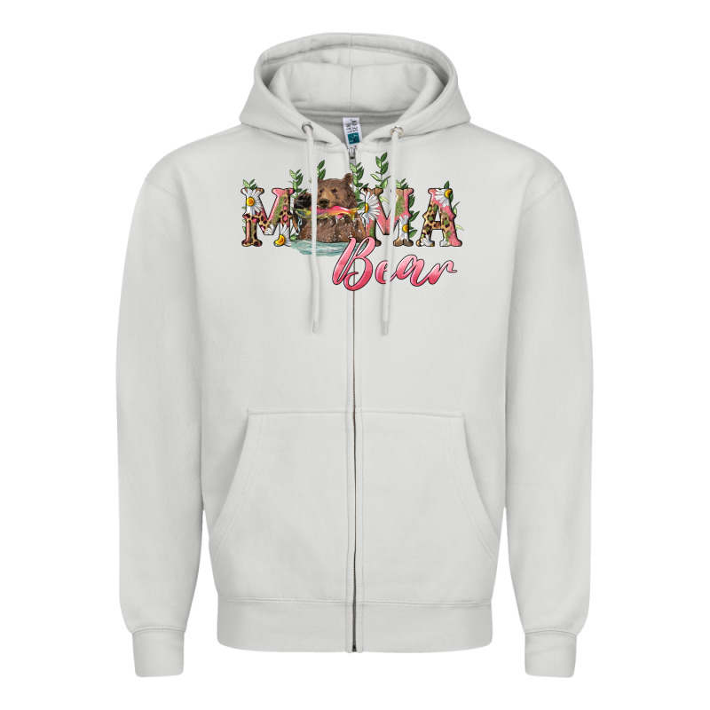 Mama Bear With Daisy Zipper Hoodie by RanaPortraitStore | Teevron