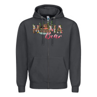 Smoke Mama bear with daisy Zipper Hoodie - RanaPortraitStore