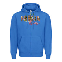 True Royal Mama bear with daisy Zipper Hoodie - RanaPortraitStore