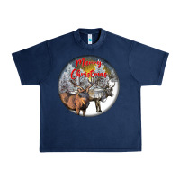 Navy mule buck deer christmas Urban Heavy Tee - LillyAllenDesigns