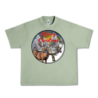 Oil Green mule buck deer christmas Urban Heavy Tee - LillyAllenDesigns