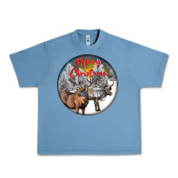 Pebble Blue mule buck deer christmas Urban Heavy Tee - LillyAllenDesigns