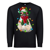 Black christmas rooster Premium Sweatshirt - RanaPortraitStore