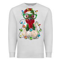 Dove Grey christmas rooster Premium Sweatshirt - RanaPortraitStore