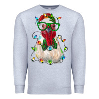 Heather Grey christmas rooster Premium Sweatshirt - RanaPortraitStore