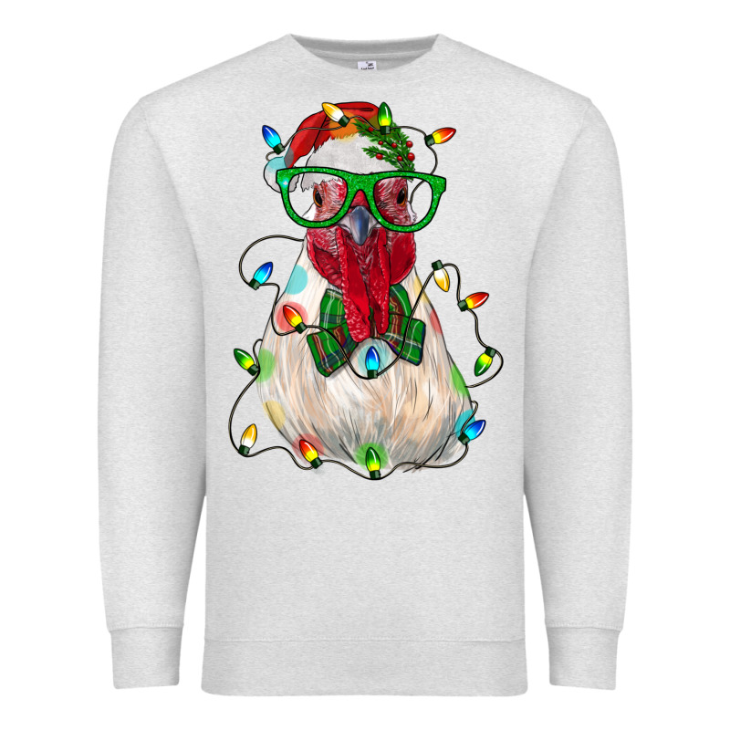 Christmas Rooster Premium Sweatshirt by RanaPortraitStore | Teevron