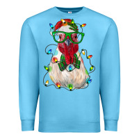Ocean Blue christmas rooster Premium Sweatshirt - RanaPortraitStore
