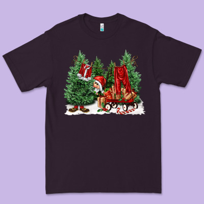 Christmas Santa Premium Tee Designed By Fadigitalartstudio