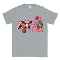 Heather Grey Xoxo baby Cow Valentine's Day Classic Tee - FaDigitalArtStudio