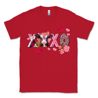 Red Xoxo baby Cow Valentine's Day Classic Tee - FaDigitalArtStudio