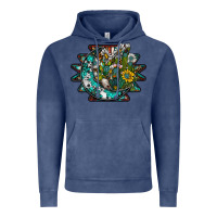 Vintage Denim aztec moon Vintage Hoodie - SublimationCraftShop