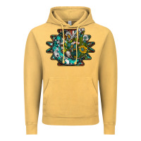 Vintage Mustard aztec moon Vintage Hoodie - SublimationCraftShop