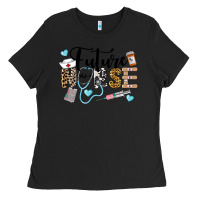 Black Western Future Nurse Ladies Tee - LillyAllenDesigns