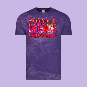 Mommy's Little Valentine Vintage Tee Designed By Cowhidedigitalart