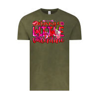Vintage Olive Mommy's Little Valentine Vintage Tee - CowhideDigitalArt