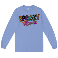 Colony Blue spooky mama Long Sleeve Tee - SublimationCraftShop