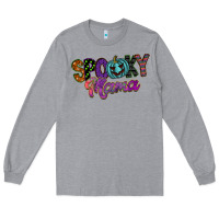 Heather Grey spooky mama Long Sleeve Tee - SublimationCraftShop