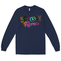 Navy spooky mama Long Sleeve Tee - SublimationCraftShop