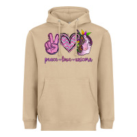 Mushroom Peace Love Unicorn Heavyweight Hoodie - Jasminsmagicworld
