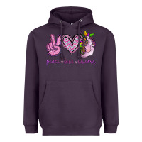 Plum Peace Love Unicorn Heavyweight Hoodie - Jasminsmagicworld