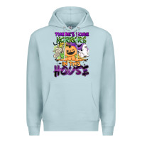 Blue Mist theres some horrors in this house Premium Hoodie - BarkalooDesign