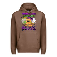 Chestnut theres some horrors in this house Premium Hoodie - BarkalooDesign