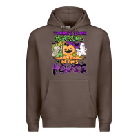 Coffee theres some horrors in this house Premium Hoodie - BarkalooDesign