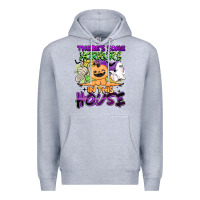Heather Grey theres some horrors in this house Premium Hoodie - BarkalooDesign