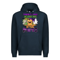 Navy theres some horrors in this house Premium Hoodie - BarkalooDesign
