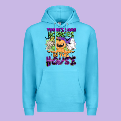 Theres Some Horrors In This House Premium Hoodie Designed By Barkaloodesign
