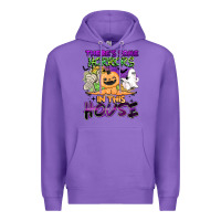 Purple theres some horrors in this house Premium Hoodie - BarkalooDesign