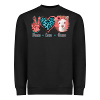 Black Peace Love Goats Heavyweight Sweatshirt - Jasminsmagicworld