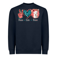 Navy Peace Love Goats Heavyweight Sweatshirt - Jasminsmagicworld