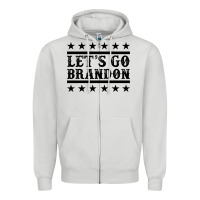 Dove Grey let's go brandon black Zipper Hoodie - Jasminsmagicworld