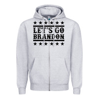 Let's Go Brandon Black Zipper Hoodie | Teevron