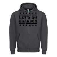 Smoke let's go brandon black Zipper Hoodie - Jasminsmagicworld
